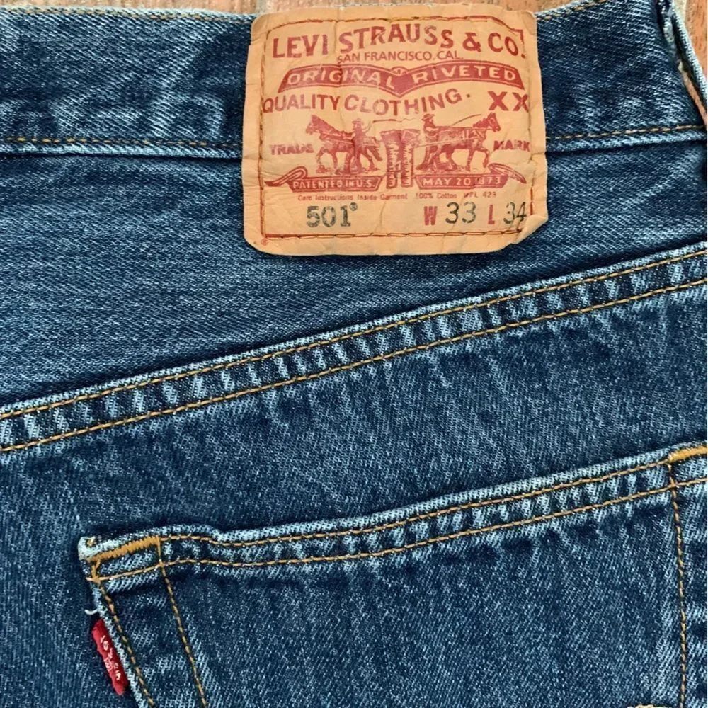 Levi’s 501 Straight Leg Button Fly Jeans